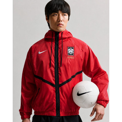 South Korea 2026 Anthem Red Hooded Jacket | America Suits